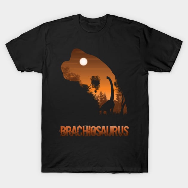 Brachiosaurus V2 T-Shirt by Meca-artwork